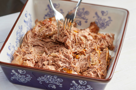 Mini pita pulled pork